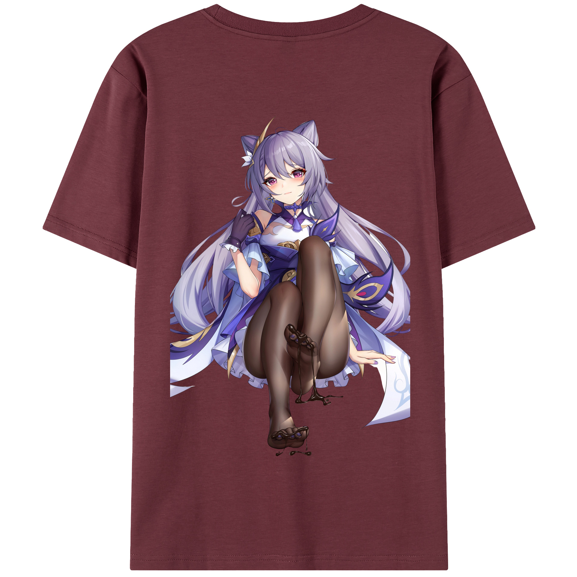 げんし神 刻晴 こくせい genshin Kokusei 綿100％半袖Tシャツ（背面プリント）